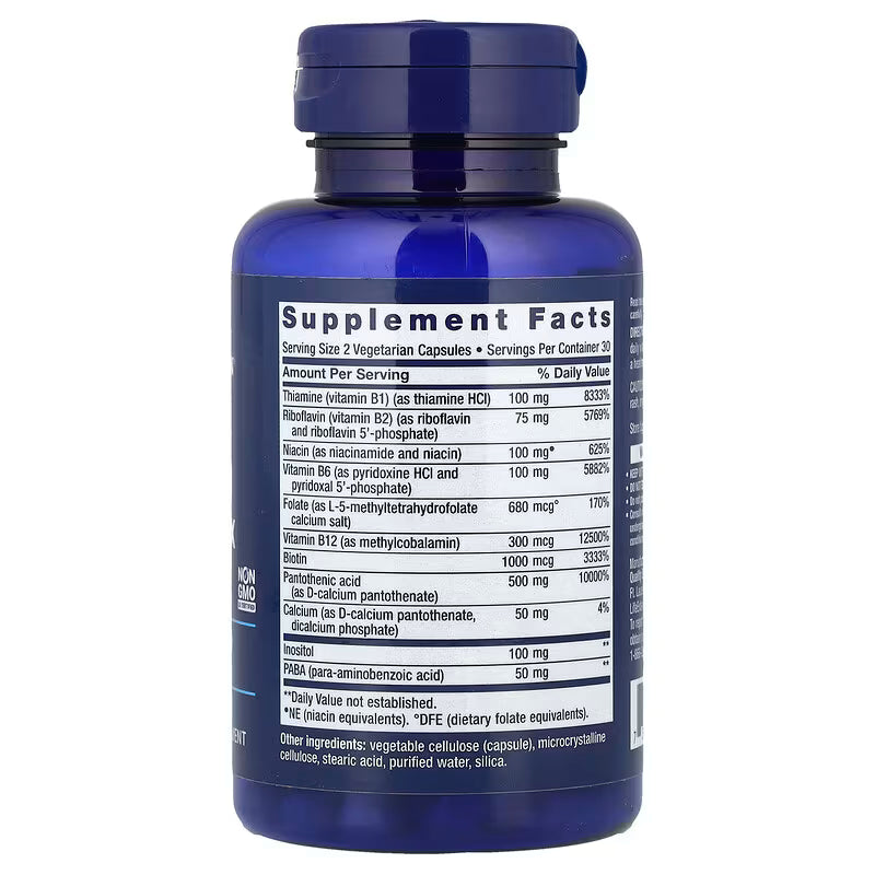 Life Extension, BioActive Complete B-Complex, 60 Vegetarian Capsules