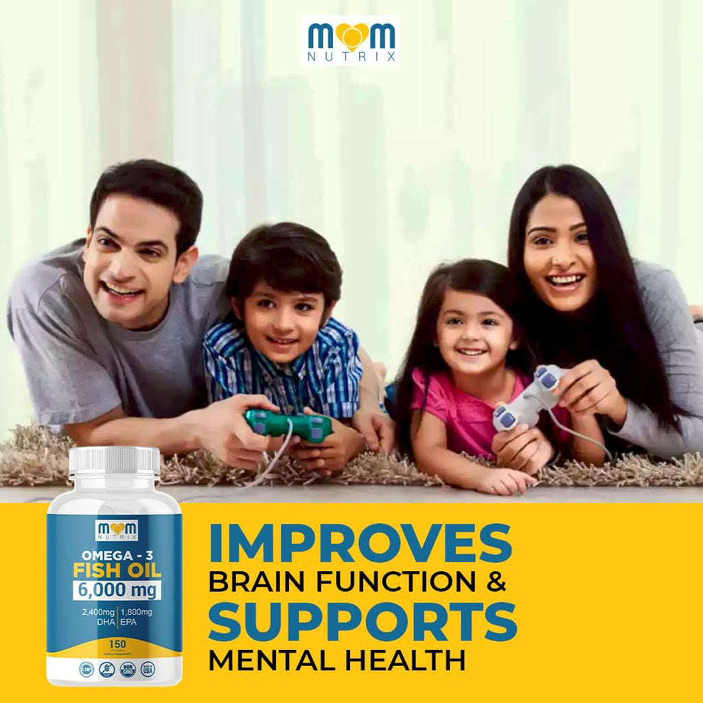 Omega 3 Fish Oil with Maximum EPA DHA - Supports Brain, Liver, Heart & Immunity - Made in The USA - 150 Softgels